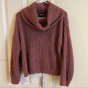 Chenille Cowl Neck Sweater